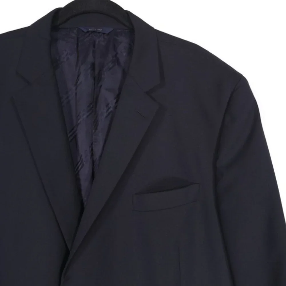 BROOKS‎ BROTHERS Men's Blazer 48L Regent 100% WOOL Black ITALY MADE Gold Button